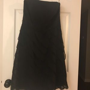 WHBM Strapless Black Dress